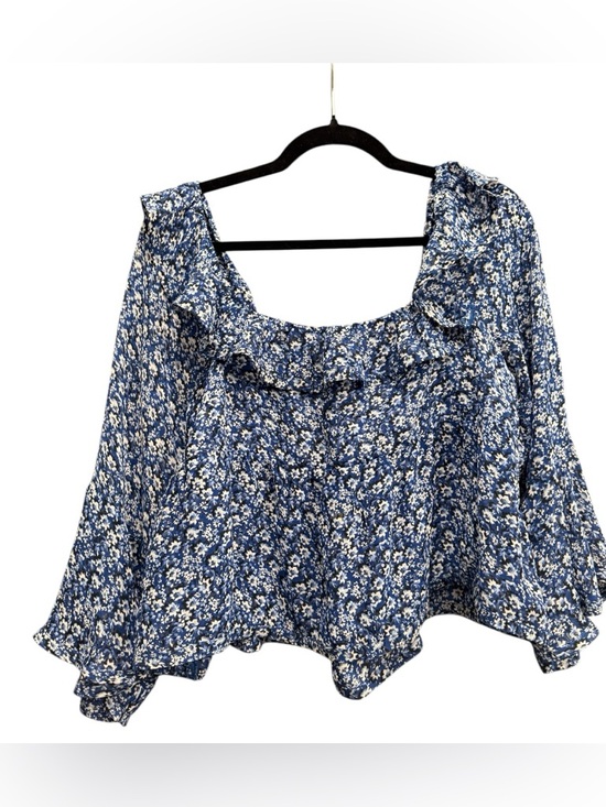 Anthropologie Maeve Square-Neck Sheer Babydoll Top - Picture 4 of 8